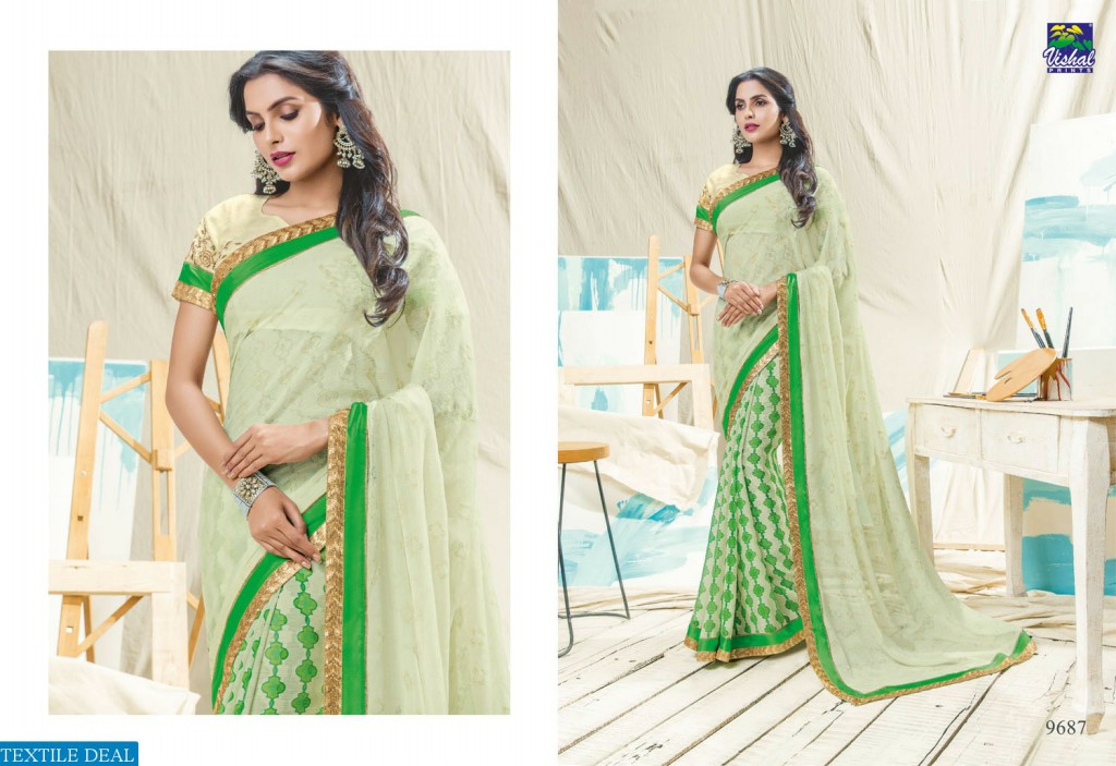 Vishal Artistry Collection Wholesale indian Saree catalog